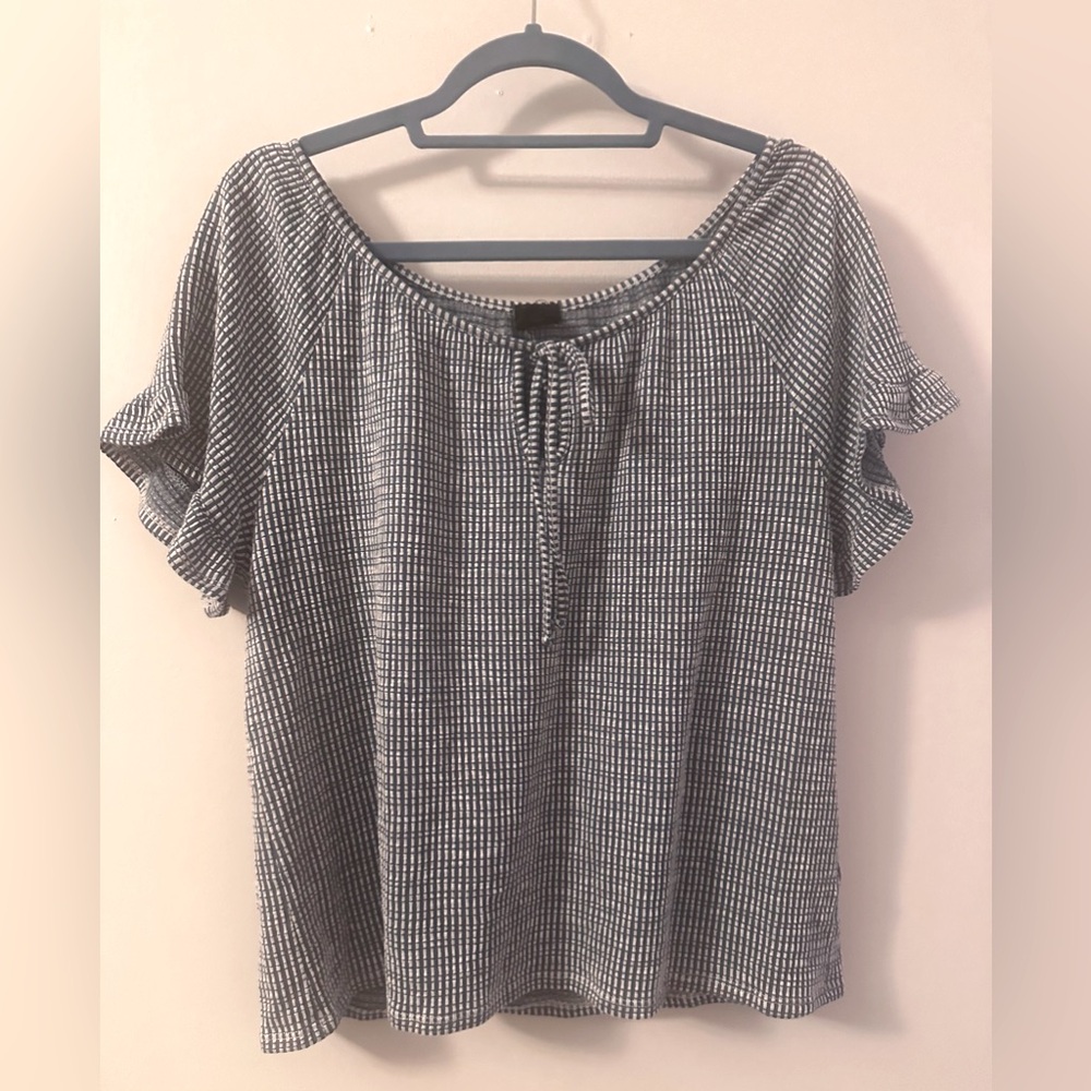 Women’s W5 Blue Textured Blouse